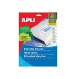 Apli Apli etiketten ft 210 x 297 mm (b x h), rechte hoeken, 25 stuks, 1 per blad (1215)