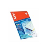 Apli Apli etiketten ft 105 x 37 mm (b x h), rechte hoeken, 400 stuks, 16 per blad (1214)