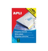 Apli Apli etiketten ft 70 x 37 mm (b x h), rechte hoeken, 600 stuks, 24 per blad (1212)