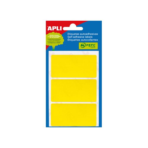 Apli Apli gekleurde etiketten in etui geel (2071)