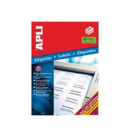 Apli Apli witte etiketten Ft 210 x 148 mm (b x h), 500 stuks, 2 per blad (2529)