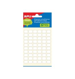 Apli Apli witte etiketten ft 8 x 12 mm (b x h), 360 stuks, 60 per blad (2667)