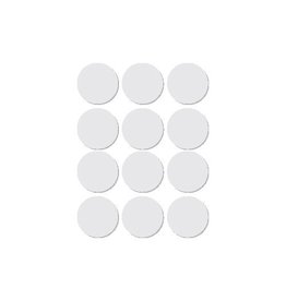 Apli Apli ronde etiketten in etui diameter 25 mm, wit, 72 stuks, 12 per blad (2664)