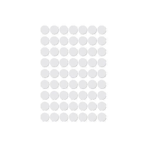 Apli Apli ronde etiketten in etui diameter 10 mm, wit, 378 stuks, 63 per blad (2660)