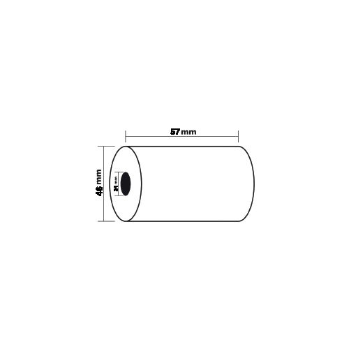 Exacompta Exacompta thermische rekenrollen 57mmx46 m, 12mm