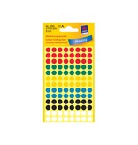 Avery Zweckform Avery Ronde etiketten diameter 8 mm, geassorteerde kleuren, 416 stuks