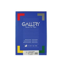 Gallery Gallery witte etik. 99,1x33,9mm ronde hoeken 1.600 etik.