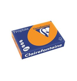 Clairefontaine Papier Clairefontaine Trophée Intens A4, 80 g, 500 vel, fluo oranje