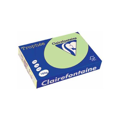 Clairefontaine Papier Clairefontaine Trophée Pastel A4, 160 g, 250 vel, groen