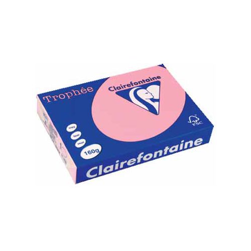 Clairefontaine Papier Clairefontaine Trophée Pastel A4, 160 g, 250 vel, roze