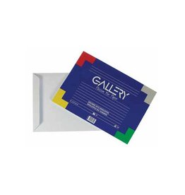 Gallery Gallery enveloppen ft 229 x 324 mm, gegomd, binnenzijde blauw, pak van 10 stuks