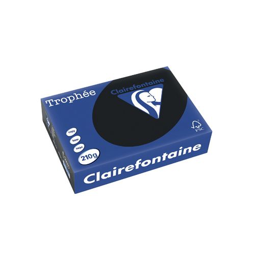 Clairefontaine Papier Clairefontaine Trophée Intens A4, 210 g, 250 vel, zwart