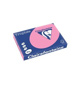 Clairefontaine Papier Clairefontaine Trophée Pastel A3, 80 g, 500 vel, felroze