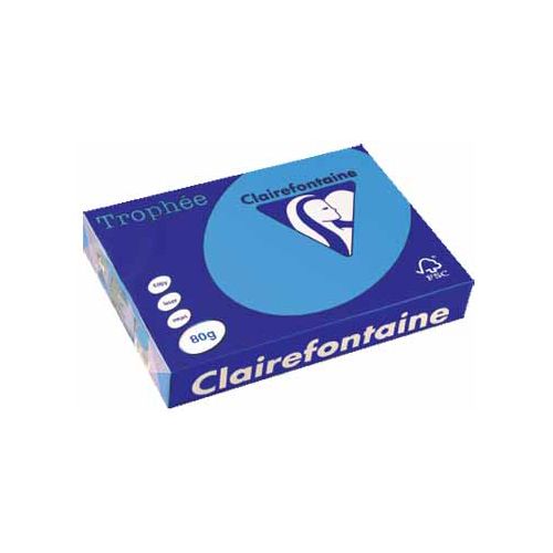 Clairefontaine Papier Clairefontaine Trophée Intens A4, 80g, 500vel, koningsblauw