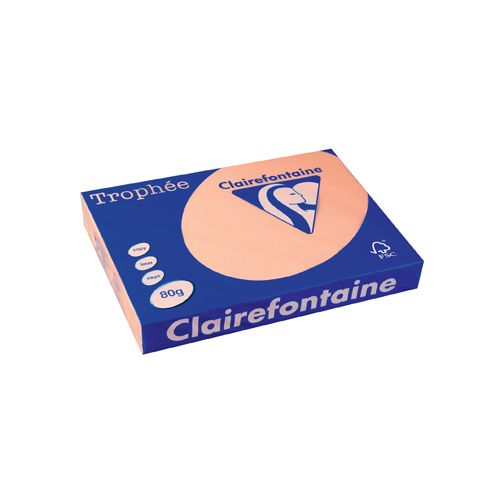 Clairefontaine Papier Clairefontaine Trophée Pastel A3, 80 g, 500 vel, zalm