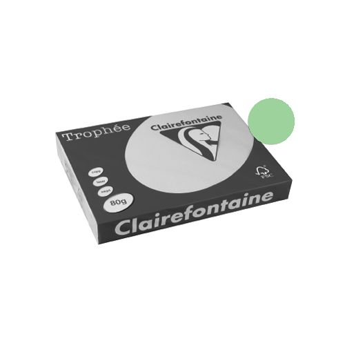 Clairefontaine Papier Clairefontaine Trophée Pastel A3, 80 g, 500 vel, golfgroen