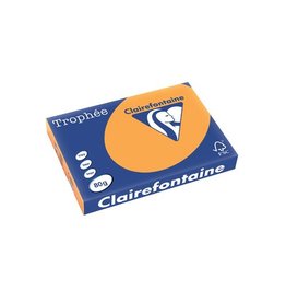 Clairefontaine Papier Clairefontaine Trophée Pastel A3, 80 g, 500 vel, oranje