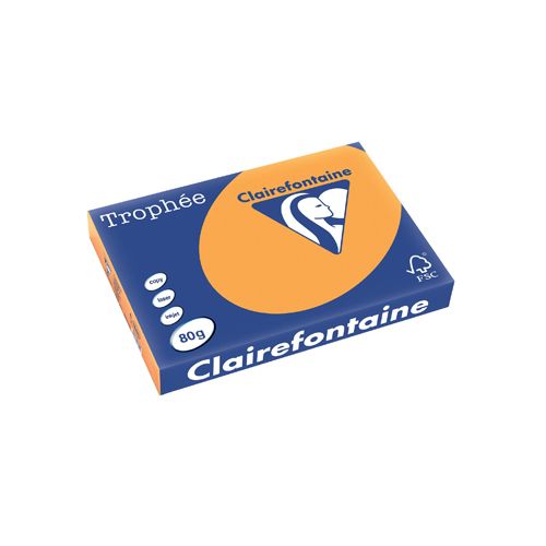 Clairefontaine Clairefontaine Trophée Pastel, gekleurd papier, A3, 80 g, 500 vel, climentine