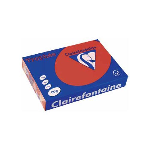 Clairefontaine Papier Clairefontaine Trophée Intens A4, 80 g, 500 vel, kersenrood