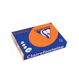 Clairefontaine Papier Clairefontaine Trophée Intens A4, 160 g, 250 vel, feloranje