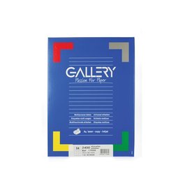 Gallery Gallery witte etiketten ft 70 x 35 mm (b x h), rechte hoeken, doos van 2.400 etiketten