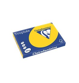 Clairefontaine Papier Clairefontaine Trophée Pastel A3, 120 g, 250 vel, goudgeel