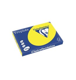 Clairefontaine Papier Clairefontaine Trophée Intens A3, 120 g, 250 vel, zonnegeel