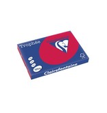 Clairefontaine Clairefontaine Trophée Intens, gekleurd papier, A3, 120 g, 250 vel, kersenrood