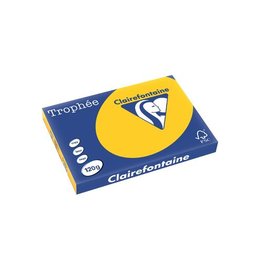 Clairefontaine Clairefontaine Trophée Intens, gekleurd papier, A3, 120 g, 250 vel, zonnebloemgeel