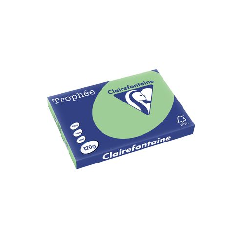 Clairefontaine Clairefontaine Trophée Pastel, gekleurd papier, A3, 120 g, 250 vel, natuurgroen