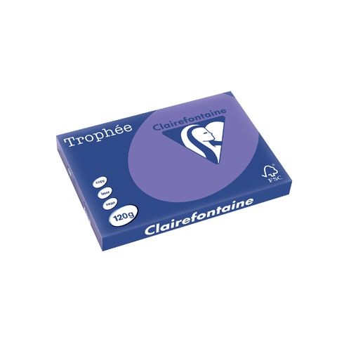 Clairefontaine Papier Clairefontaine Trophée Intens, gekleurd papier, A3, 120 g, 250 vel, violet
