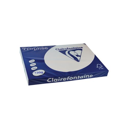 Clairefontaine Papier Clairefontaine Trophée Pastel A3, 120 g, 250 vel, lichtgrijs