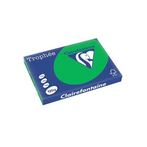 Clairefontaine Clairefontaine Trophée Intens, gekleurd papier, A3, 120 g, 250 vel, bijartgroen