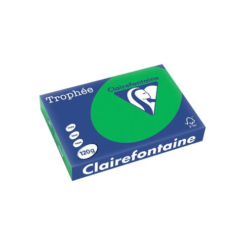 Clairefontaine Papier Clairefontaine Trophée Intens A4, 120g, 250vel, bijartgroen