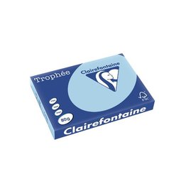 Clairefontaine Papier Clairefontaine Trophée Pastel A3, 80 g, 500 vel, blauw