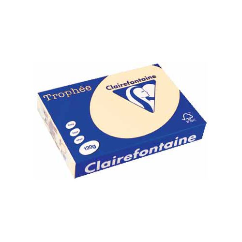 Clairefontaine Papier Clairefontaine Trophée Pastel A4, 120 g, 250 vel, crème