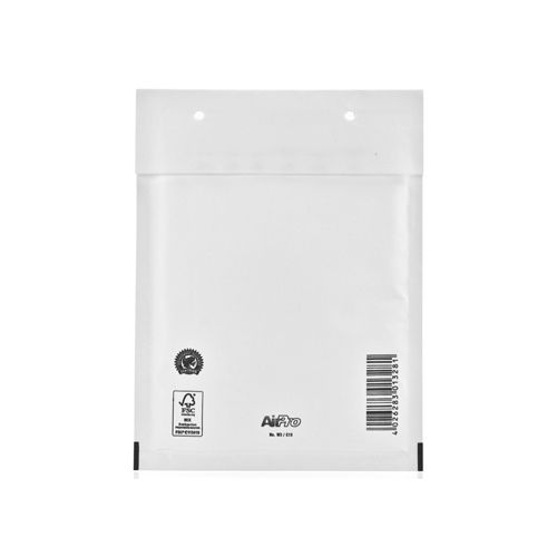 Airpro Bong AirPro luchtkussenenveloppen, ft 150 x 215 mm, met stripsluiting, doos van 100 stuks, wit