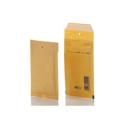 Airpro Bong AirPro luchtkussenenveloppen, ft 100 x 165 mm, met stripsluiting, doos van 200 stuks, bruin
