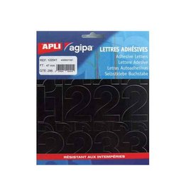 Agipa Agipa etiketten cijfers letterhoogte 47 mm, 286 cijfers