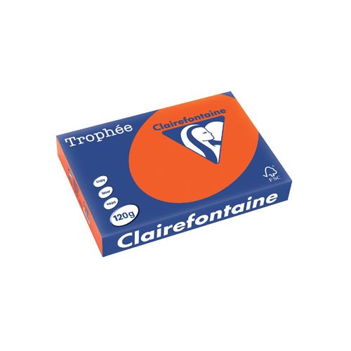 Clairefontaine Papier Clairefontaine Trophée Intens A4 120g 250vel kardinaalrood