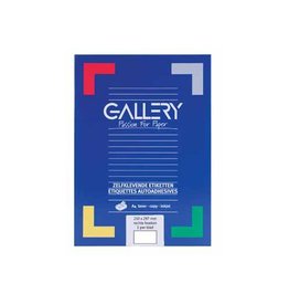 Gallery Gallery witte etiketten ft 210 x 297 mm (b x h), rechte hoeken, doos van 100 etiketten