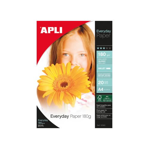 Apli Apli fotopapier Everyday ft A4, 180 g, pak van 20 vel