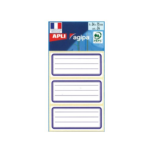 Agipa Agipa schooletik 75x34mm 24 etik per etui bl.e rand