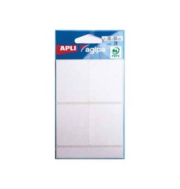 Agipa Agipa witte etiketten in etui 38x50mm, 28st, 4/blad