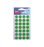 Agipa Agipa ronde etiketten in etui diameter 15 mm, groen, 168 stuks, 28 per blad