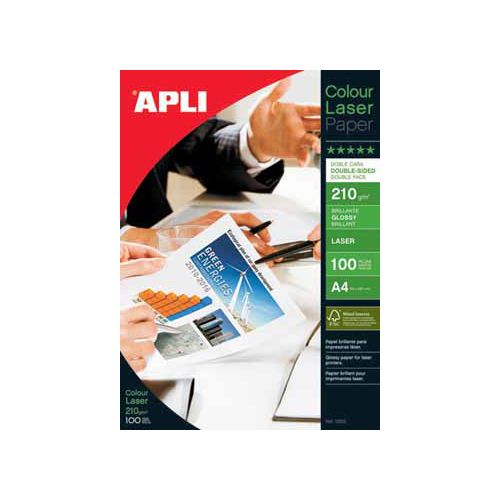 Apli Apli fotopapier Colour Laser ft A4, 210 g, pak van 100 vel