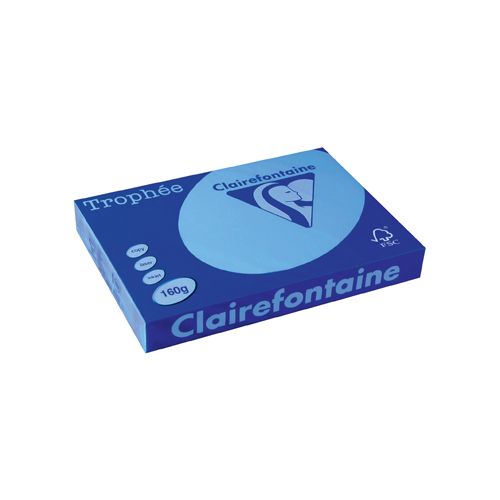 Clairefontaine Papier Clairefontaine Trophée Intens A3, 160g, 250vel, koningsblauw