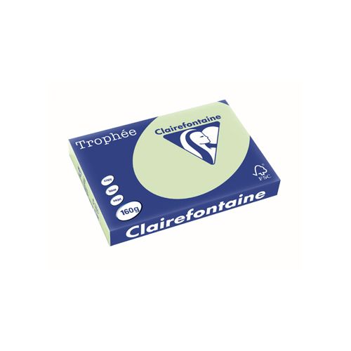 Clairefontaine Papier Clairefontaine Trophée Pastel A3, 160 g, 250 vel, golfgroen