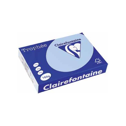 Clairefontaine Papier Clairefontaine Trophée Pastel A4, 160 g, 250 vel, blauw