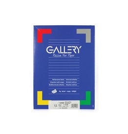 Gallery Gallery witte etiketten ft 105 x 48 mm (b x h), rechte hoeken, doos van 1.200 etiketten
